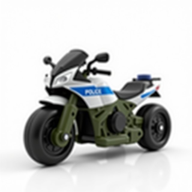 Police Bike For 1 to 7 Years Kids