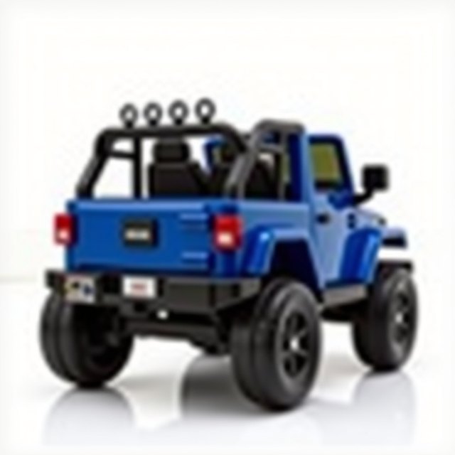 12 V Double Seater, Ride-On Jeep For 1-7 Year Kids
